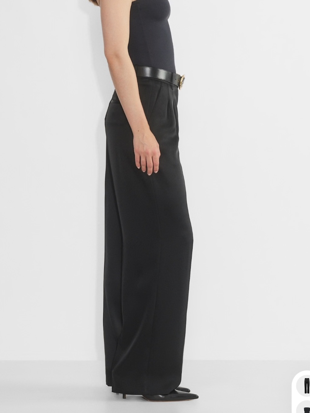 The Effortless Pant™ Satin - Black - Picture 2 of 3